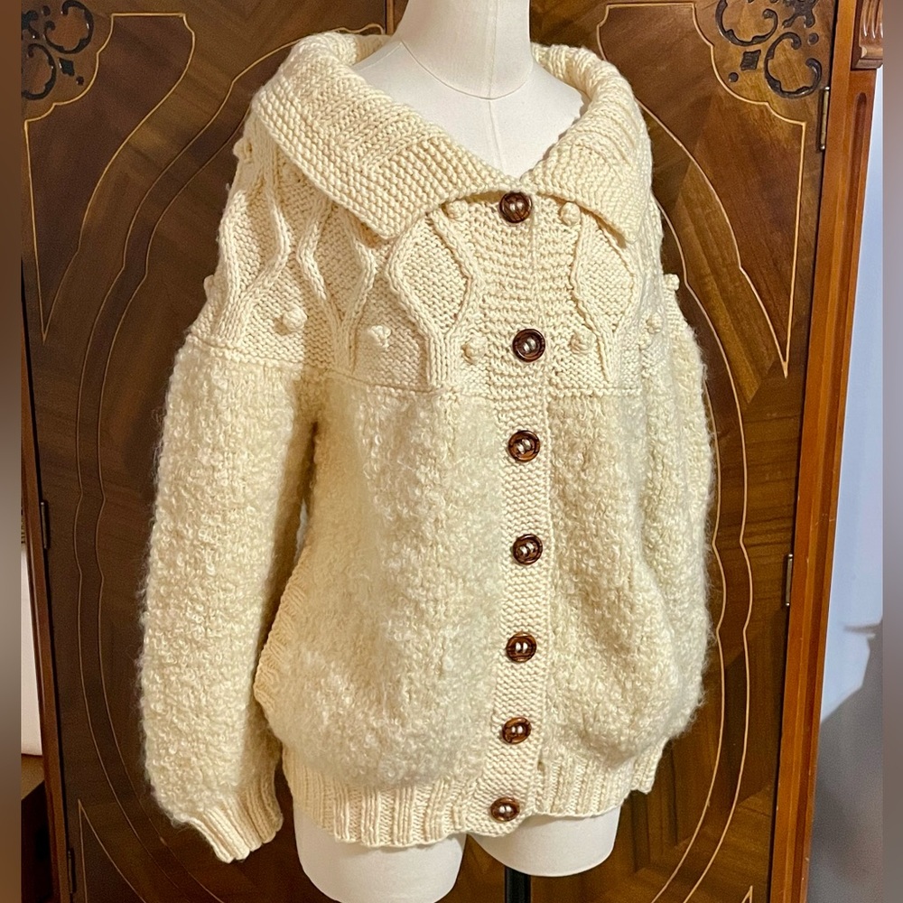 Cara Fashion Irish Wool Fisherman’s Sweater